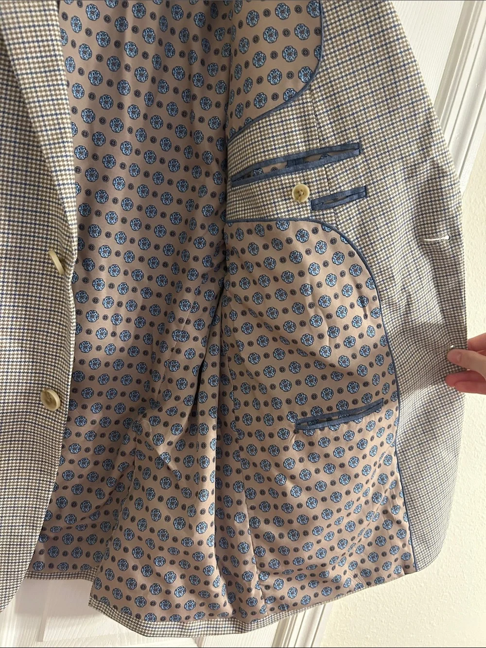 Men's Gray Check Blazer - Classic Sport Coat